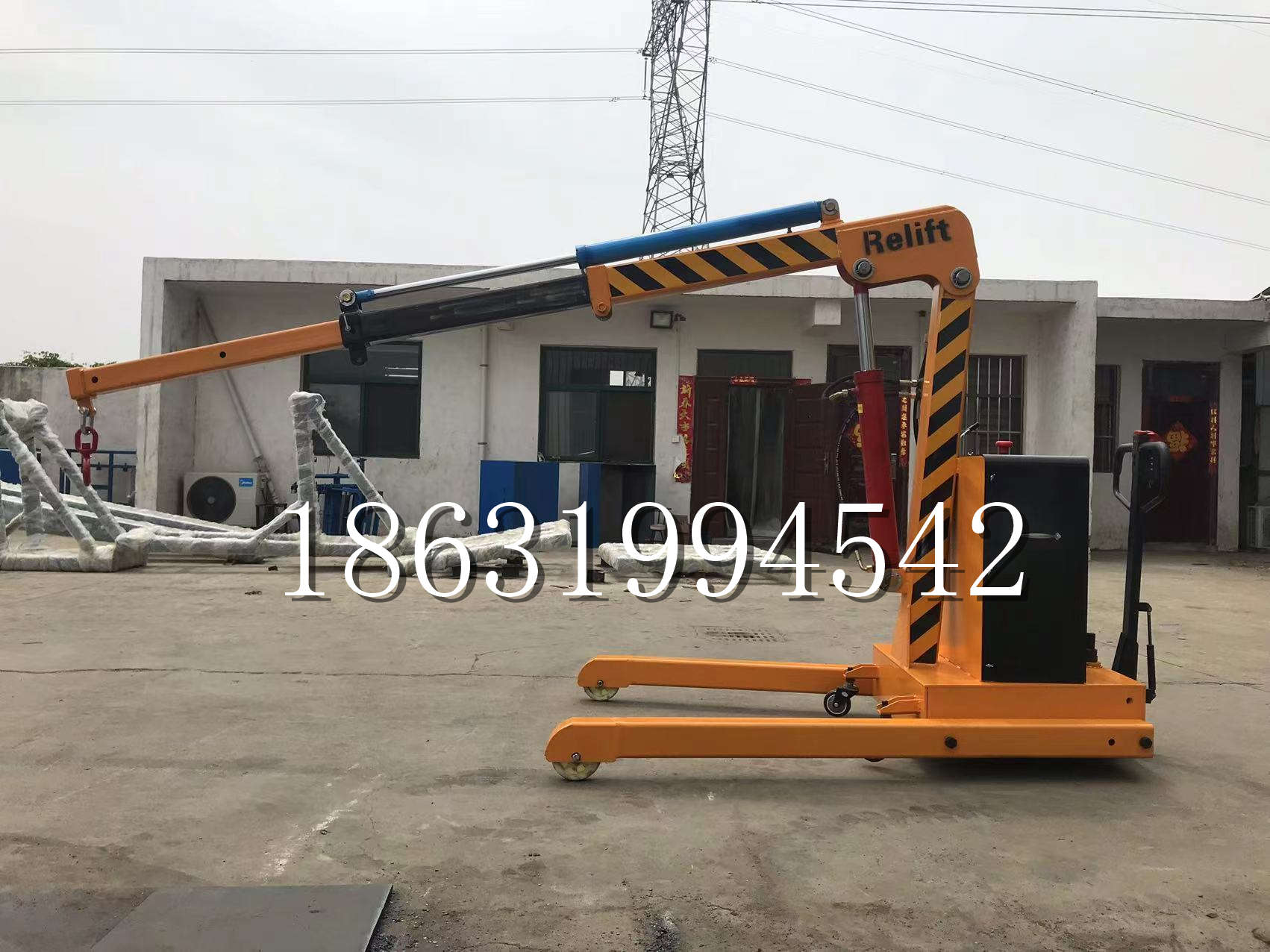 额济纳旗久征定做3吨三轮随车吊 农用园林绿化移树吊 平板工程用小吊机